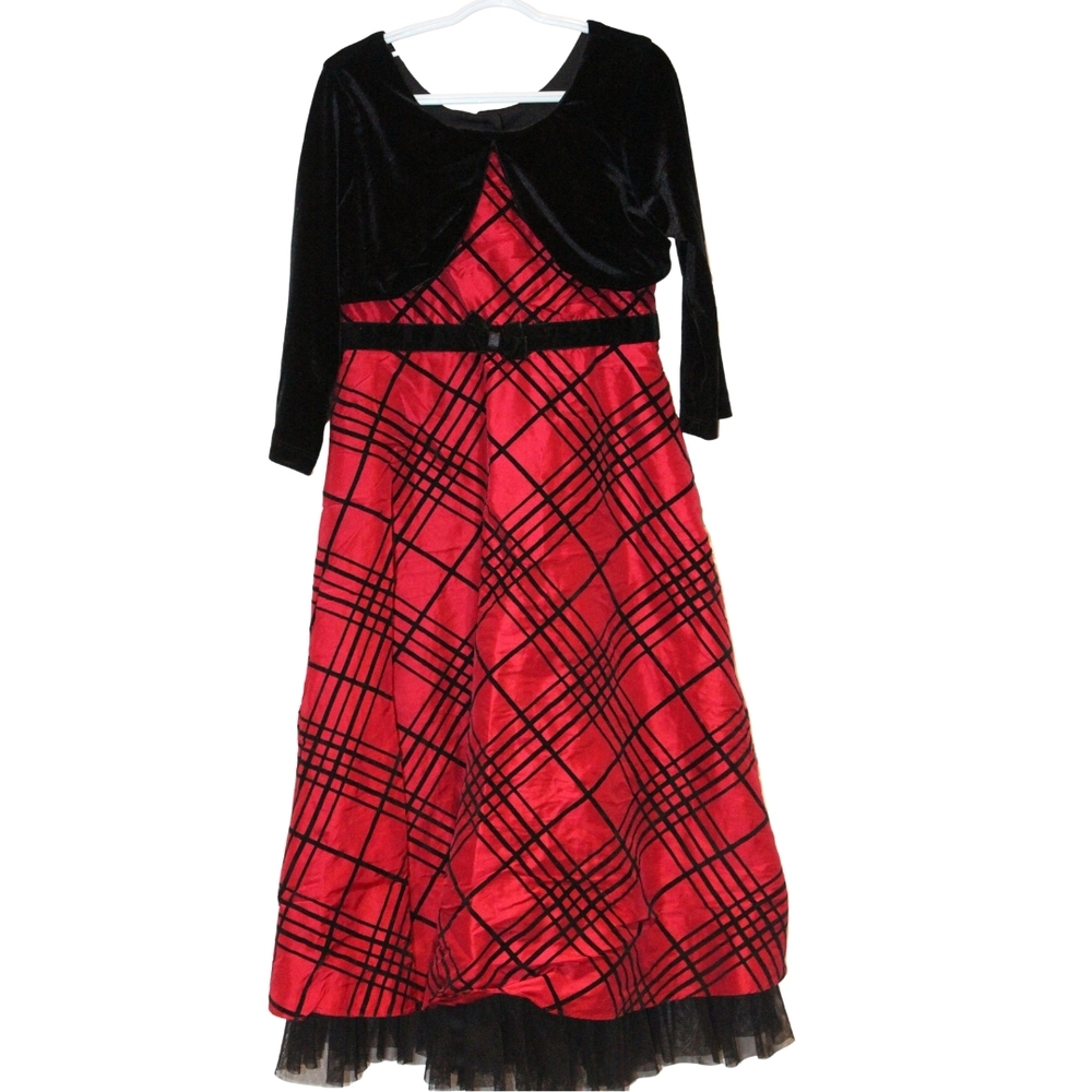 2/$30 🏷 Jona Michelle Black & Red Party Dress Size 8